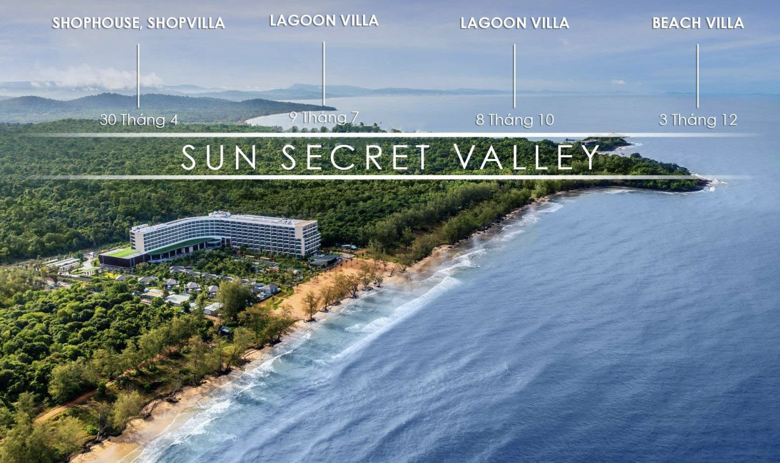 Lộ trình sản phẩm Sun Secret Valley Bắc Đảo Phú Quốc