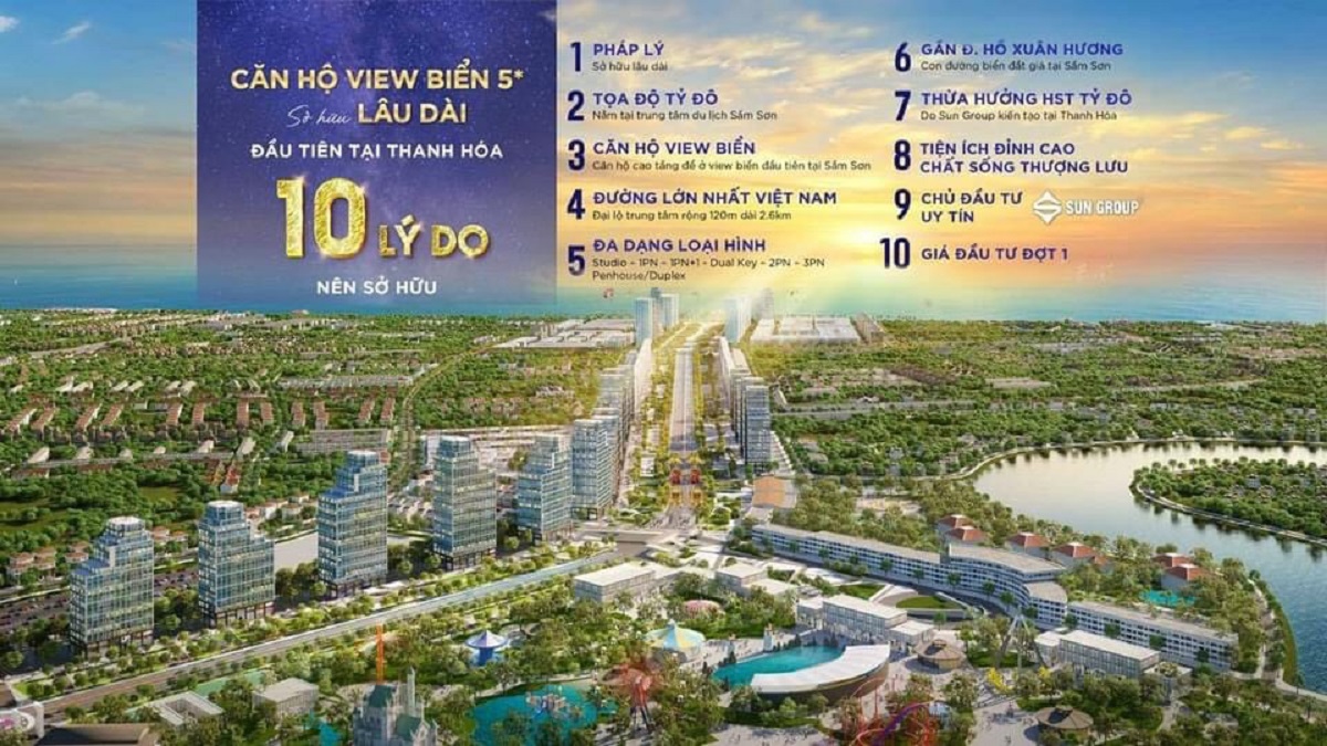 Cập nhật mới nhất tiến độ, thông tin và giá bán Sun Riverside Village năm 2022. Phân tích và đánh giá có nên mua Sun Riverside Village Sầm Sơn. 