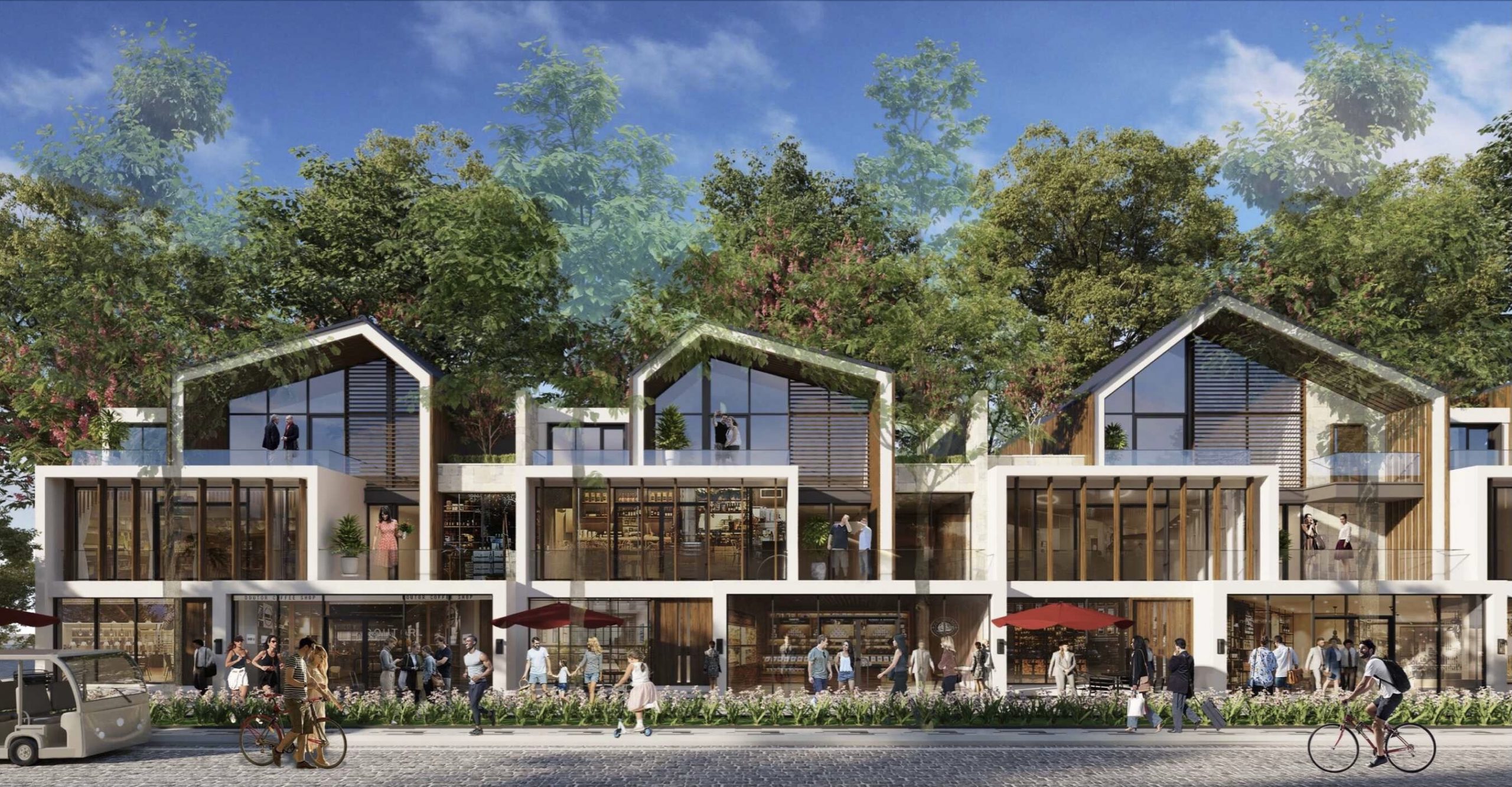 Phối cảnh Retail Villa phân khu The Avenue dự án Sun Secret Valley Phú Quốc 6