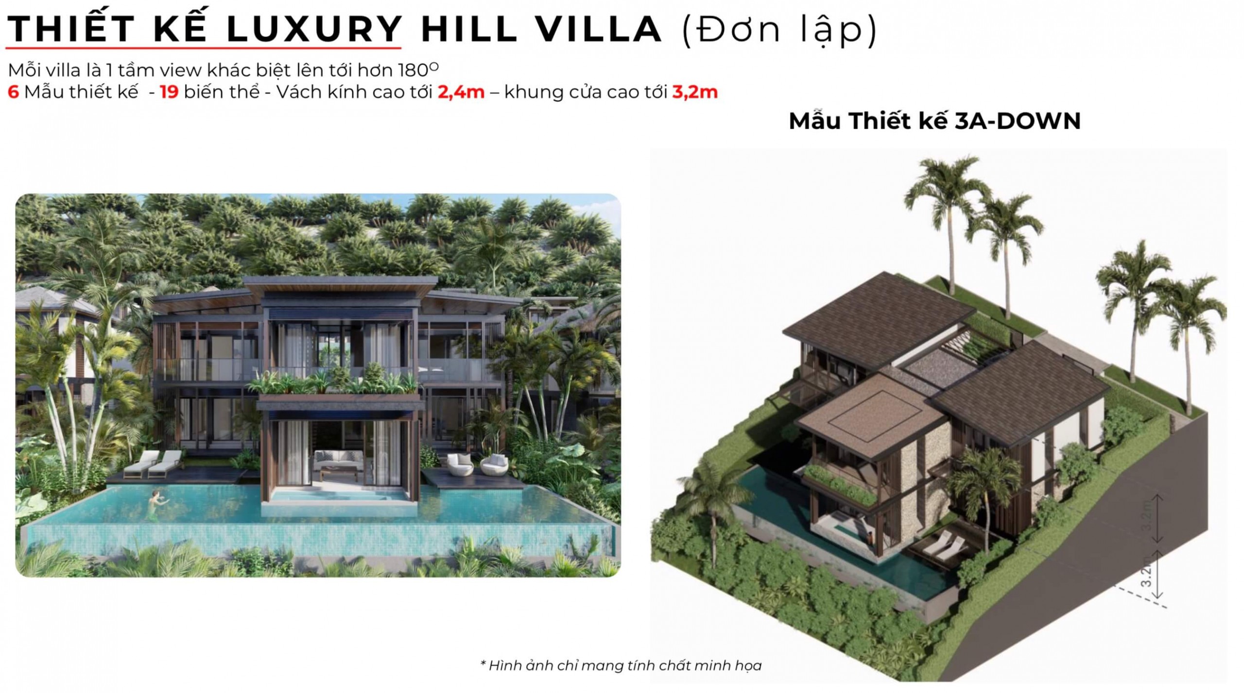 Mẫu thiết kế 3A down Luxury Hill Villa