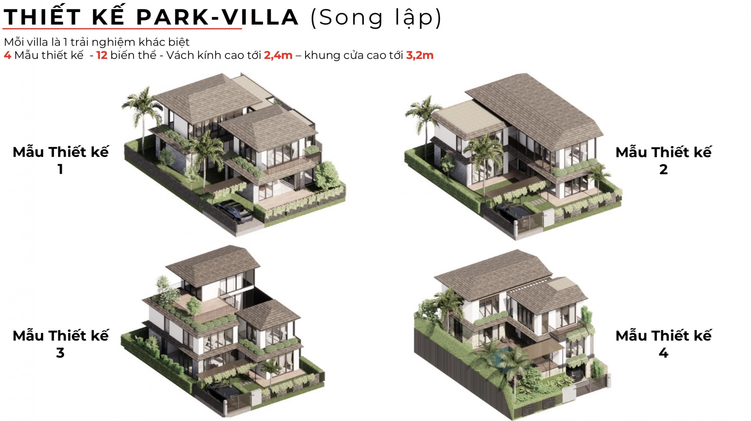 Các mẫu thiết kế Park Villa