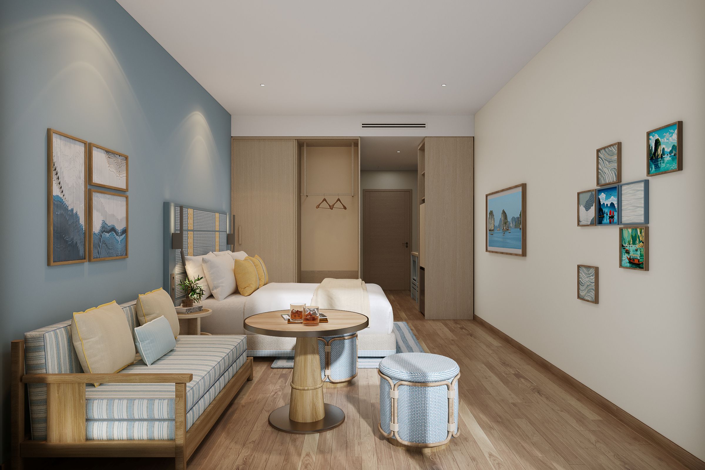 Nội thất studio Sun Centro Town